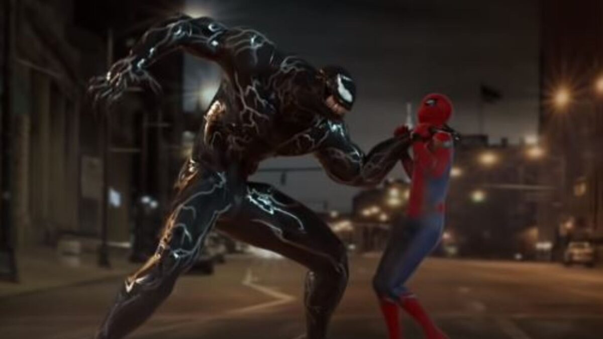 Foto do Homem-Aranha e do Venom