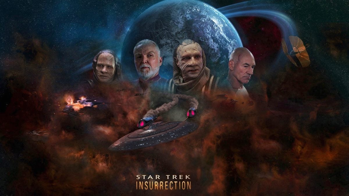 Bild aus dem Film Star Trek: Insurrection. Der sechzehnte Film zum Anschauen, um alle Star-Trek-Filme und -Serien zu verstehen