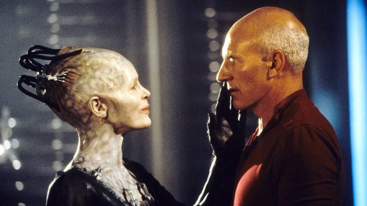 Der Film Star Trik The first Contact in Bildern. Der vierzehnte Film zum Anschauen, um alle Filme und Serien zu verstehen.