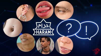 Illustration til vores artikel "Er piercing haram?