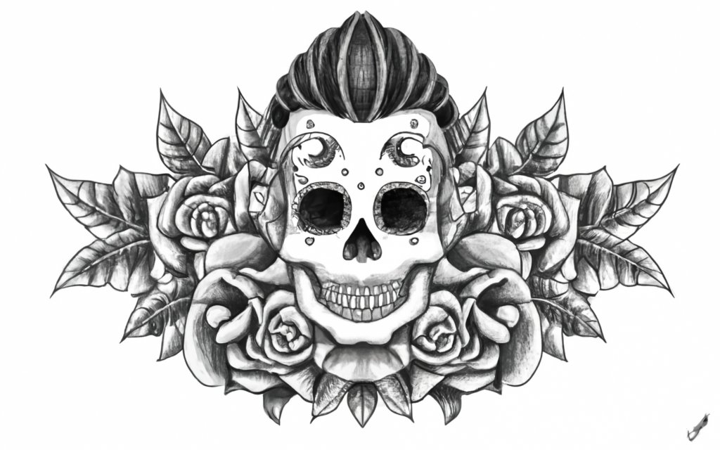 Illustration en image d'un tatouage 