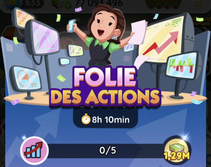 Illustration of the Folie des actions event