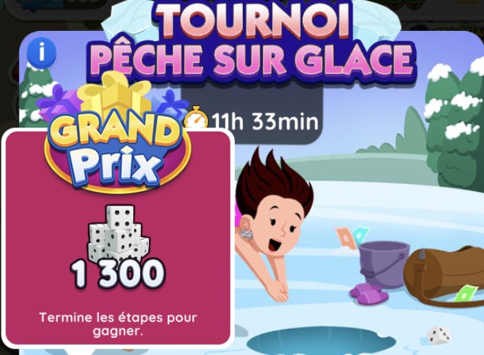 Illustration of the final prize of the Pêche sur Glace tournament