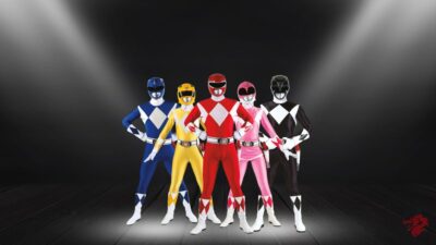 Illustration af Mighty Morphin Power Rangers