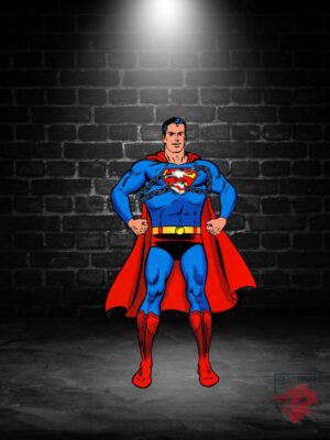 Illustration en image de Superman