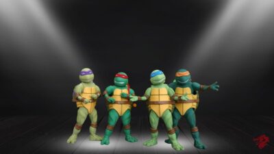 Ilustración de las Tortugas Ninja
