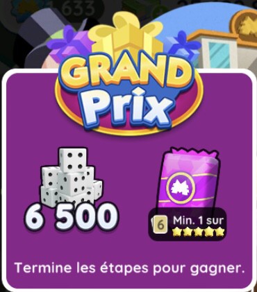 Illustration of the final prize of the Route de la Fortune event on Monpoly Go
