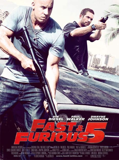 Affiche promotionnelle de Fast & Furious 5 (2011)