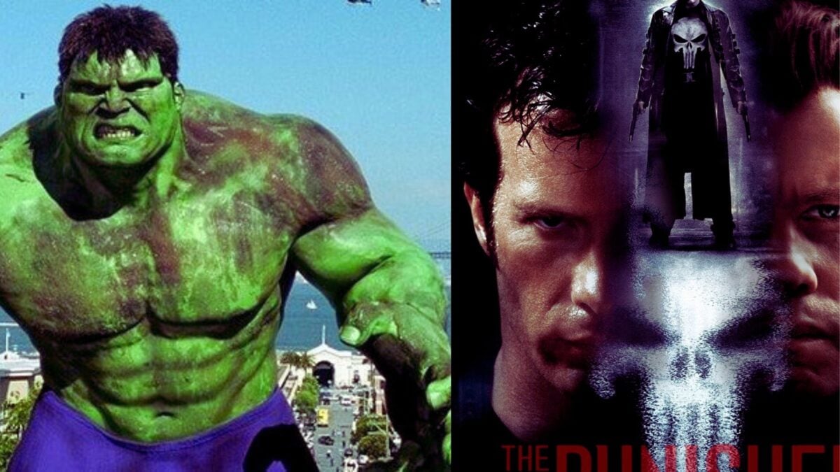 Klischee von Hulk und the punisher 