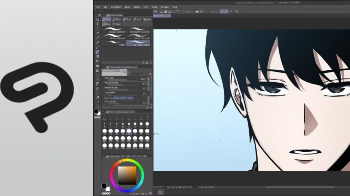 Clip Studio Paint, a ferramenta de desenho para webtoon.