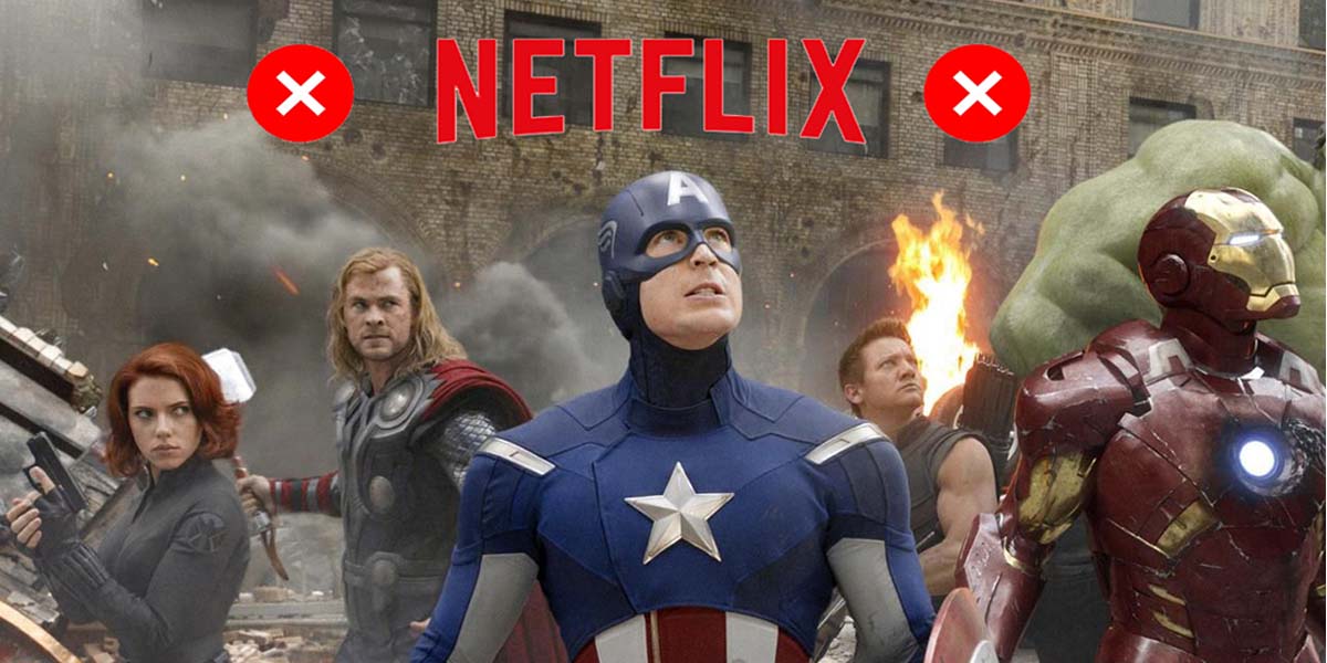 Illustratives Bild von Avengers auf Netflix