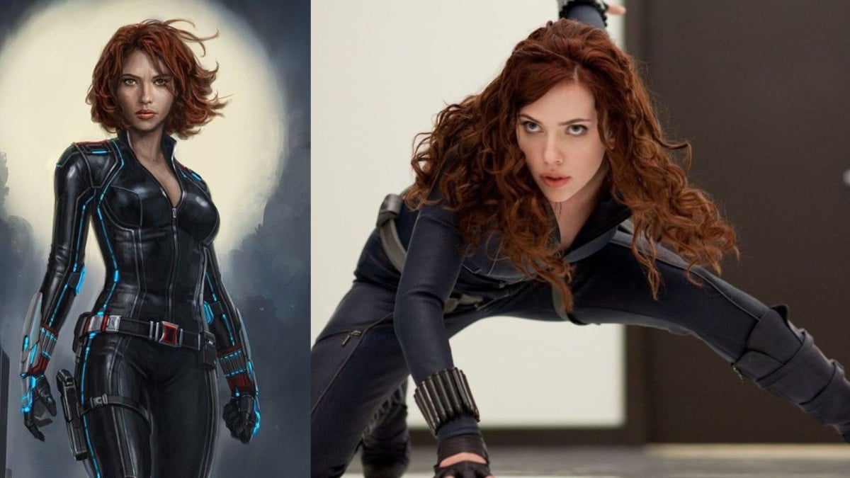 The Black Widow in action in Marvel