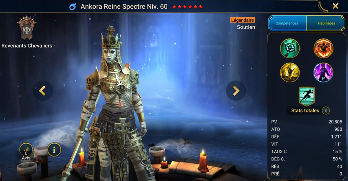 Guide to mastery, grace and artifacts on Ankora Reine Spectre (Wight Queen Ankora) on RSL 