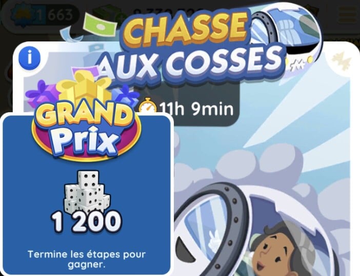 Illustration of the final prize of the Chasse aux Cosses tournament