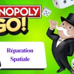 Illustration en Image de partage du tournoi Réparation spatiale dans Monopoly Go