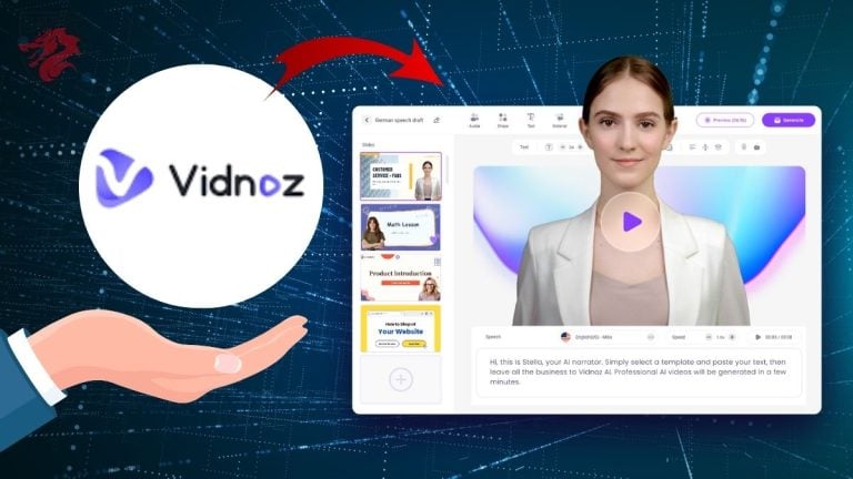 Illustration image for the article "What is the Vidnoz AI platform? My full review of this AI tool"