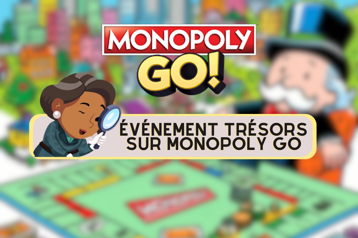 Ilustração para o evento de tesouros Monopoly GO