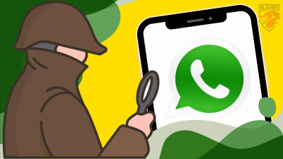 WhatsAppアカウントを盗聴する方法 "のイメージイラスト。