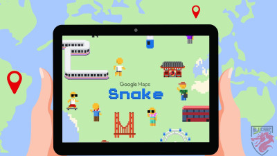 Billedillustration til vores artikel "Sådan spiller du Snake på Google Maps".
