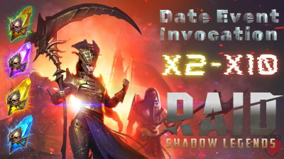 Вызов события даты x2 и x10 на Raid Shadow Legends