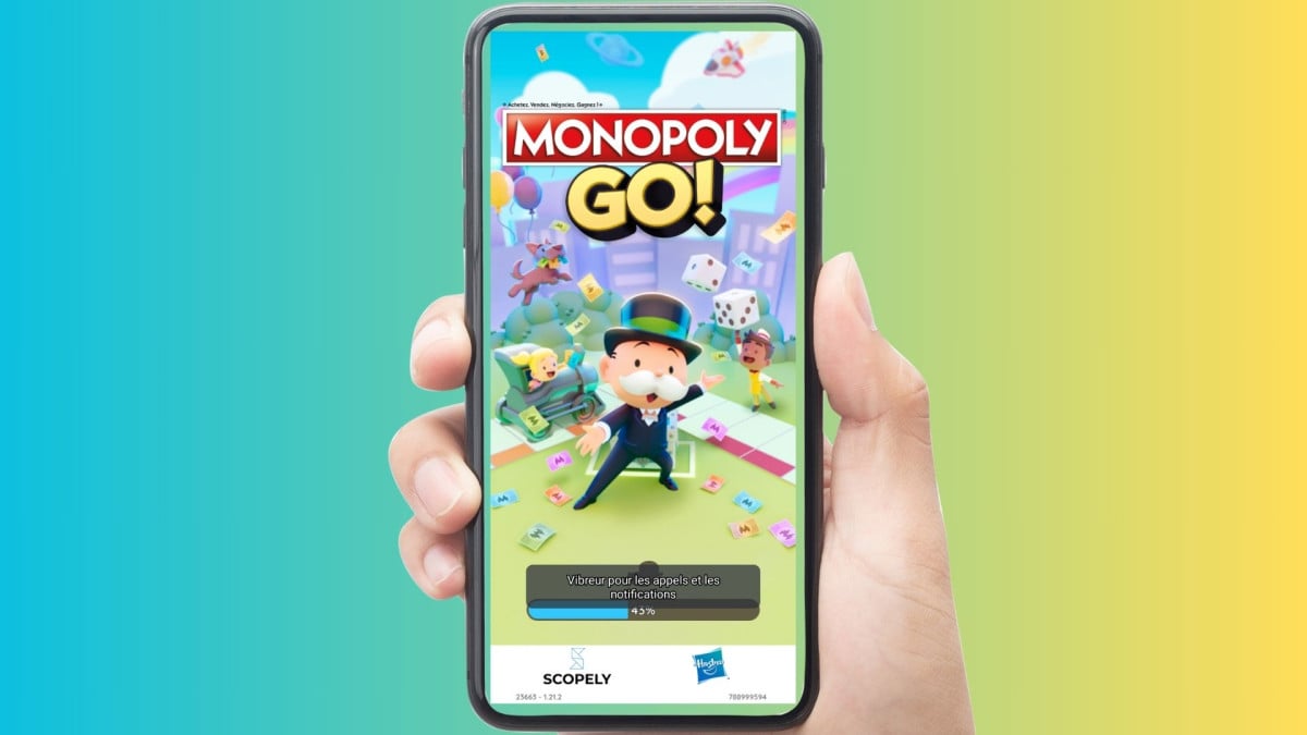 Monopoly Go auf dem Handy. 