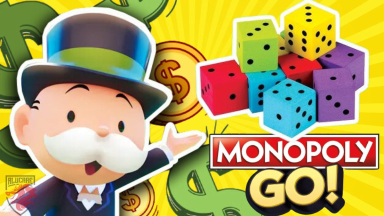 Ilustrasi dalam gambar untuk artikel kami "Harga dadu Monopoli Go!".