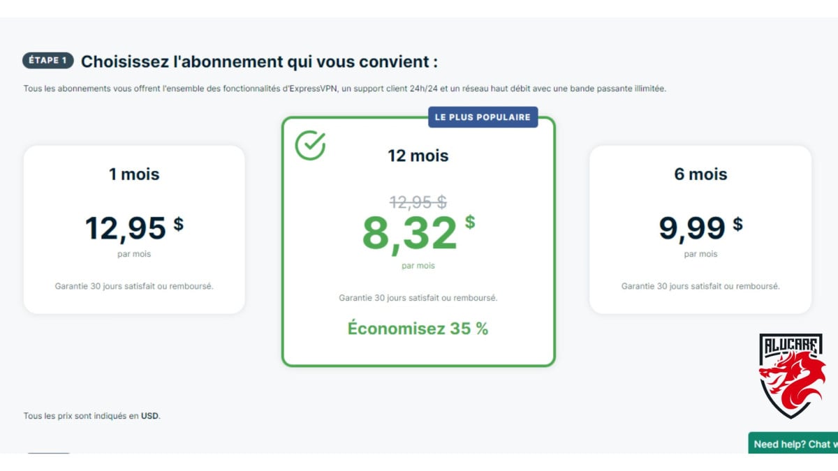 Express VPN-abonnementer.