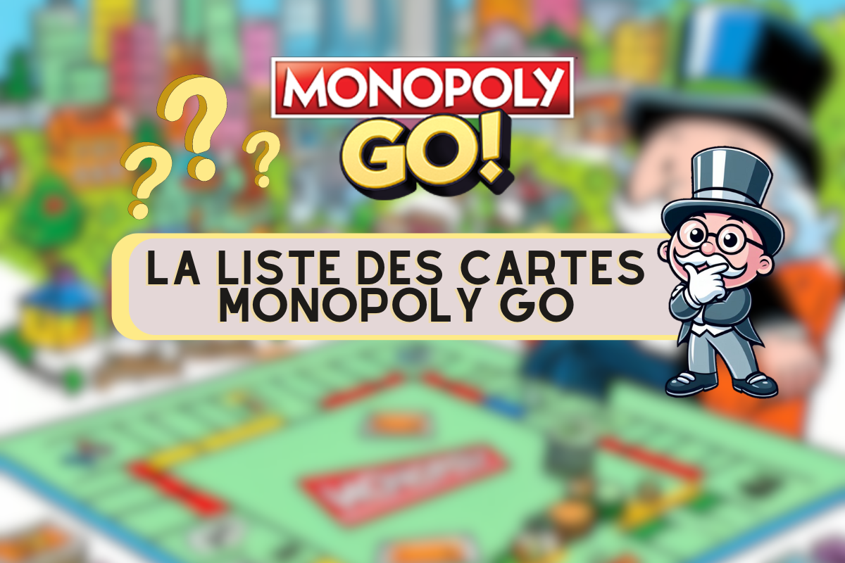Illustration List of Monopoly GO cards album fais de la musique