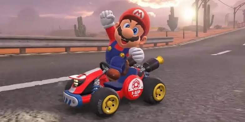 El juego Mario Kart.