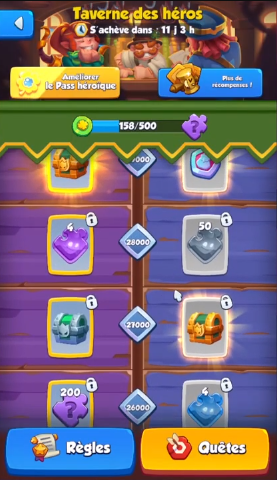 Pass Taverne Rush Royale