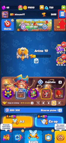 Casa móvil Rush Royale