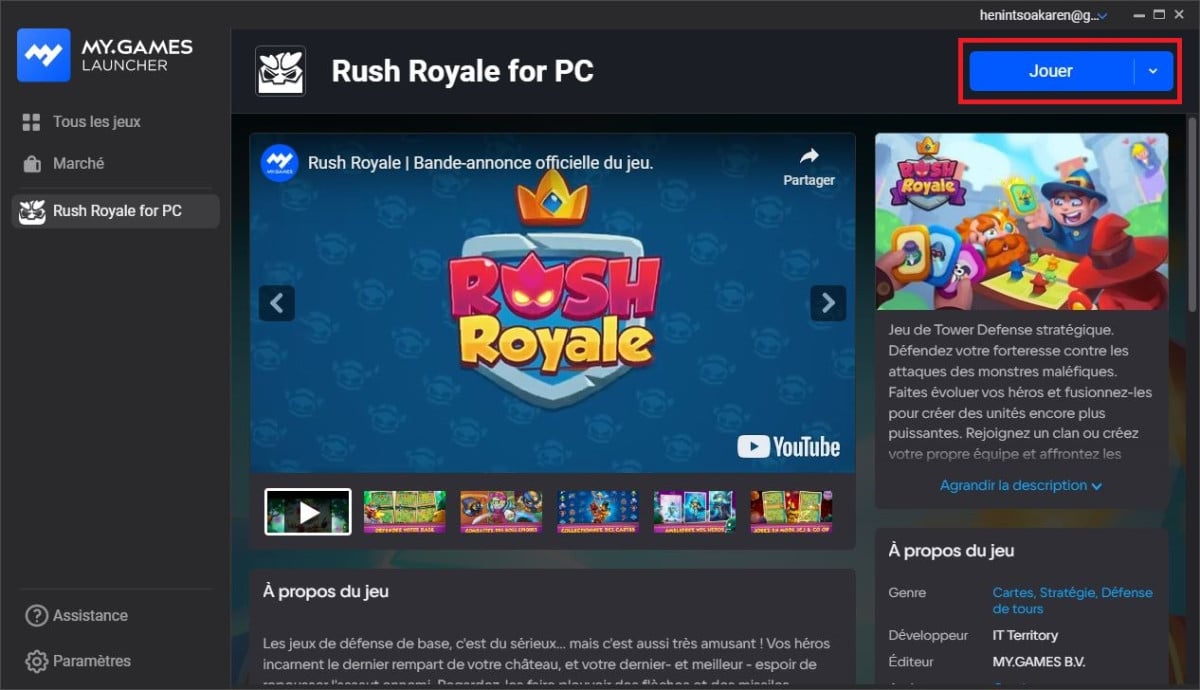 Rush Royale para PC