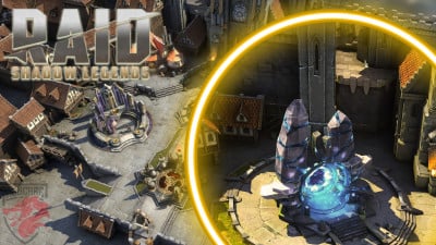Ilustración del portal de invocación en Raid Shadow Legends