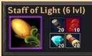 Resep Staf Cahaya (lvl 6)