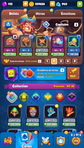 Baralho para principiantes Rush Royale