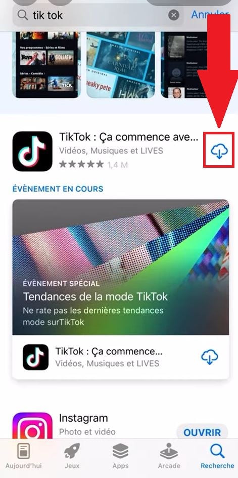 Скачать TikTok в App Store.