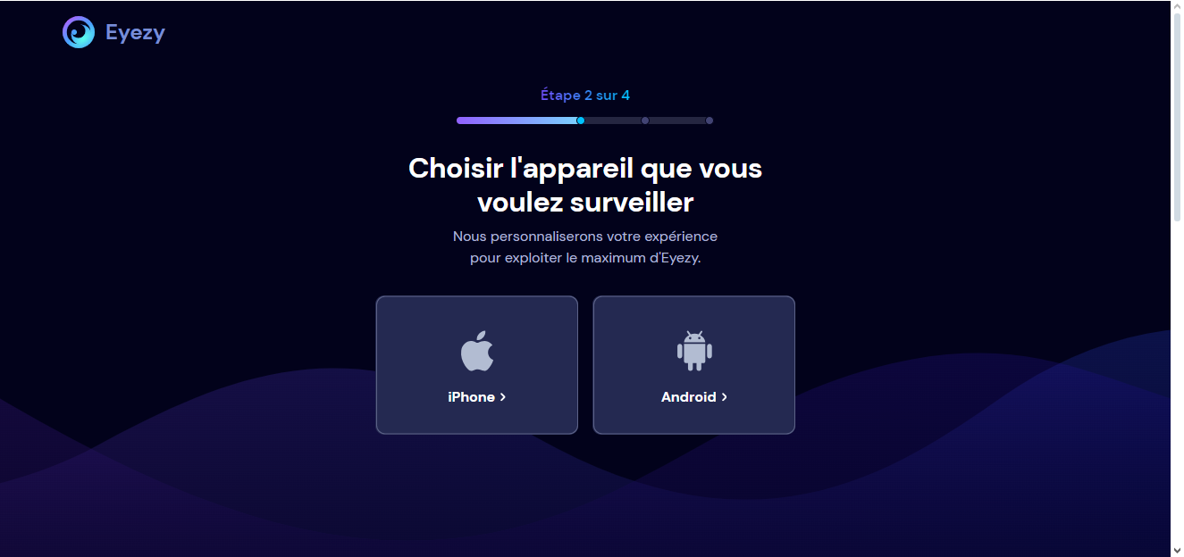 Con Eyezy, potete monitorare un iPhone o un Android. Qualunque sia l'opzione scelta all'inizio, è sempre possibile cambiare idea in seguito.