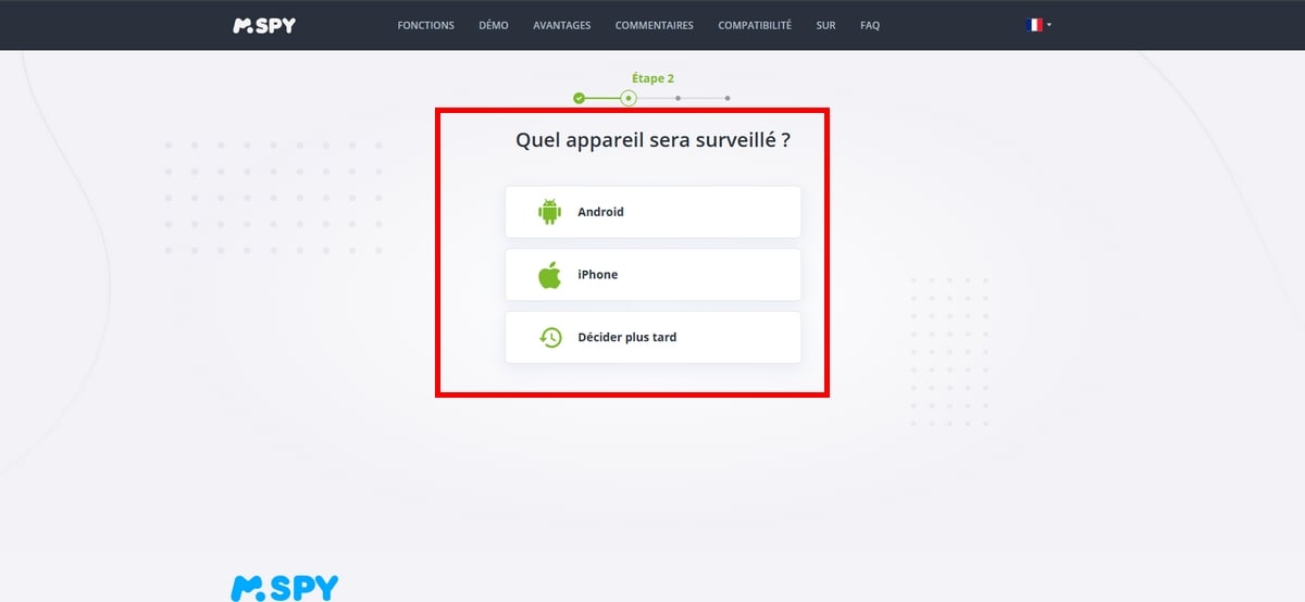 Auswahl des zu überwachenden Geräts