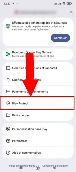 Play Protect-Funktion