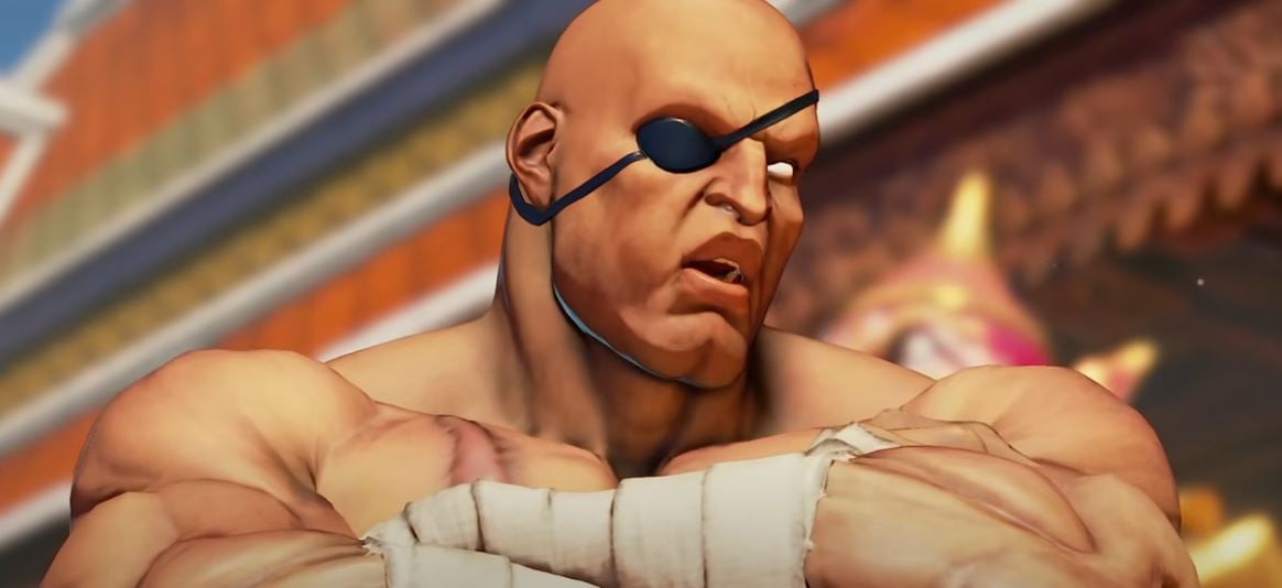 Billede af Sagat i Street Fighter