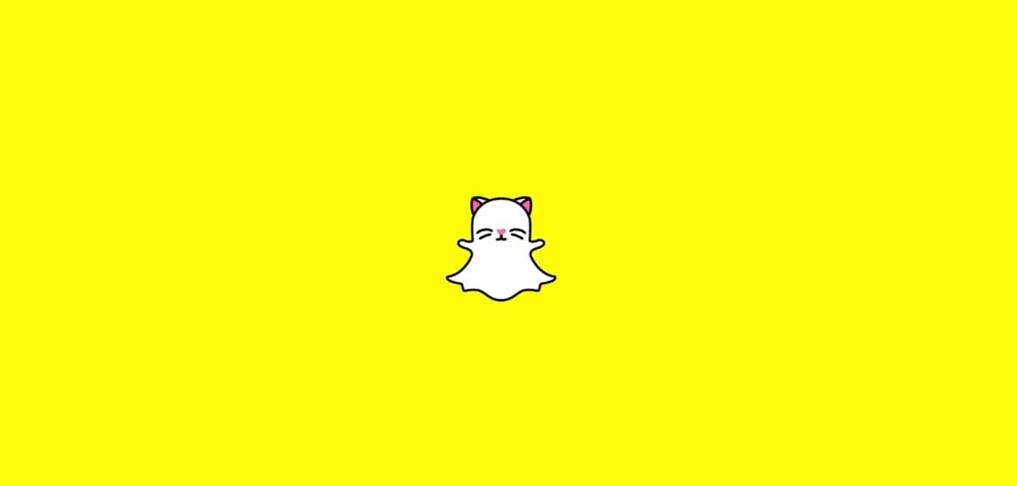 Logotipo de Snapchat para introducir lentes de gato