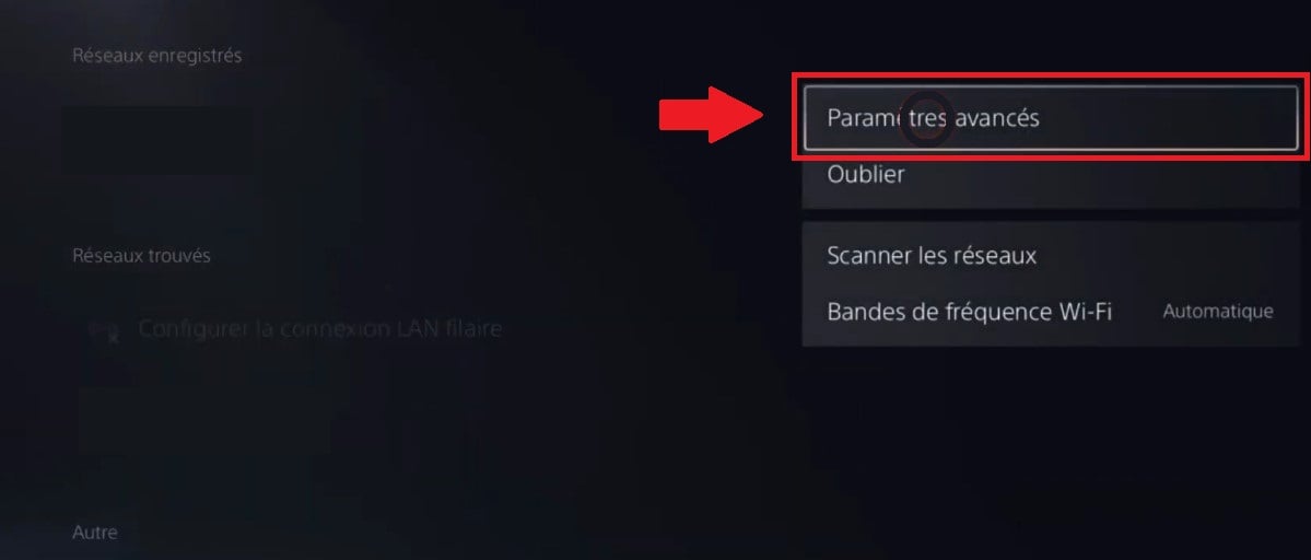 Definições avançadas para ligações à Internet na PS5