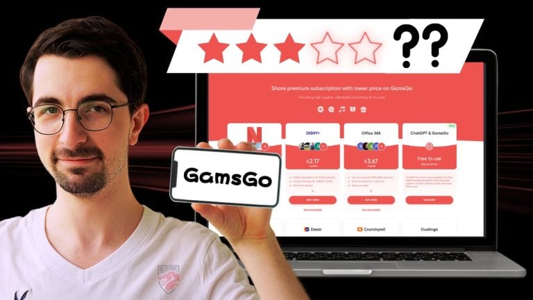 Opiniones sobre GamsGo Suscripción compartida, una buena oferta
