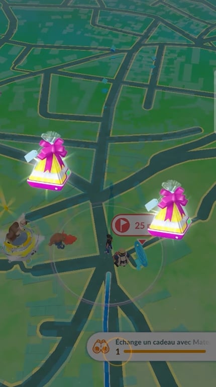Да здравствует обмен подарками в мобильной игре Pokémon GO с Матео! Карен за Alucare.fr