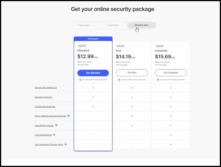 NordVPN ofrece varias opciones de suscripción.