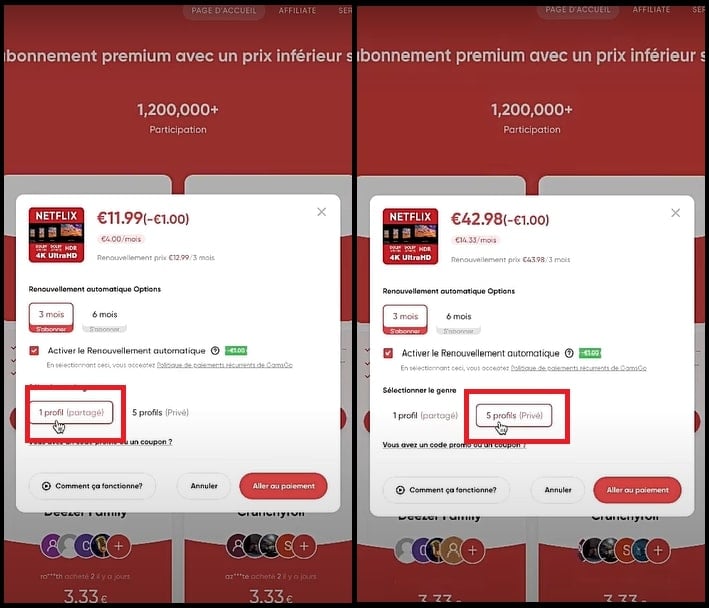Tanto si se trata de un perfil compartido como de una cuenta privada de Netflix, GamsGo ha pensado en todo. 
