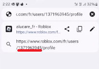 Dieser Screenshot stammt aus meinem Video, in dem ich Ihnen ID ROBLOX auf dem Smartphone zeige.