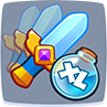 Talent nummer 2 til højre for Fanatic på Rush Royale
