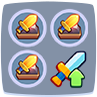 Talento número 3 direito Disco de afiar no Rush Royale