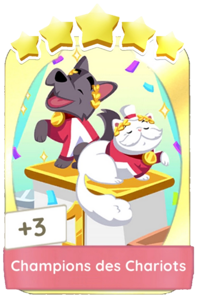Illustration Monopoly GO Carte Champions des Chariots page 23